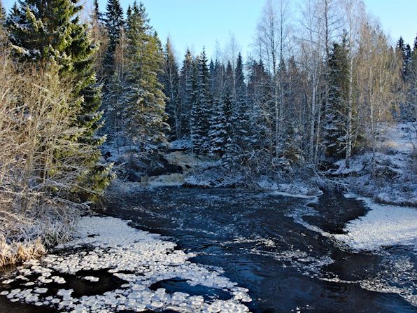 Рускеальские водопады