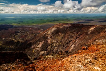 Облет вулканов Горелый и Мутновский, кальдера вулкана Ксудач, Ходуткинские горячие источники